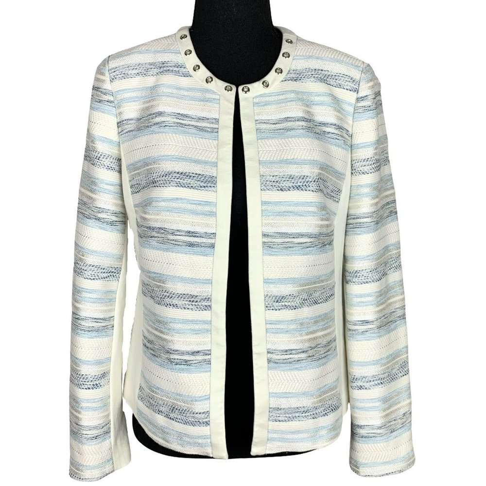 LAURA PETITES Tweed Patchwork Blazer